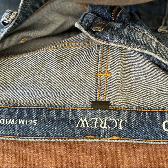 J. Crew Women's Slim Wide Leg Full Length Jeans - Blue - Picture 5 of 8